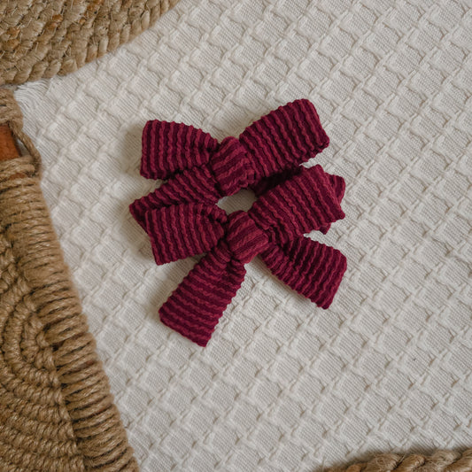 Burgundy Pinwheel Piggies