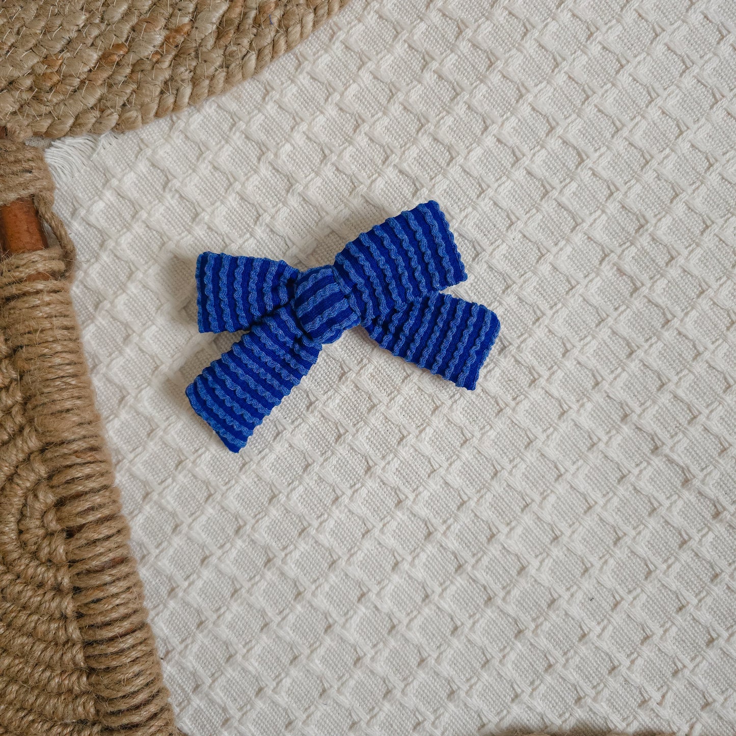 Royal Blue Pinwheel Bow