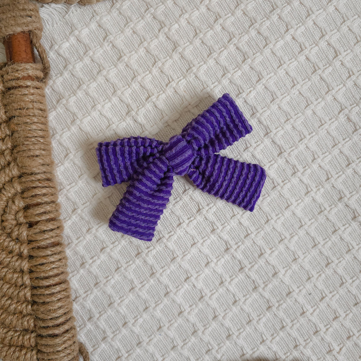 Purple Pinwheel Bow