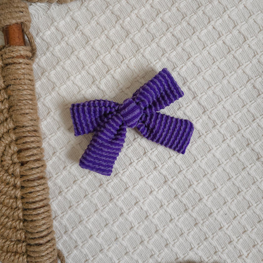 Purple Pinwheel Bow
