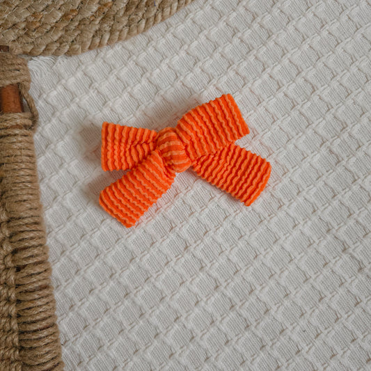 Orange Pinwheel Bow