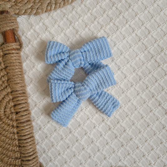 Baby Blue Pinwheel Piggies