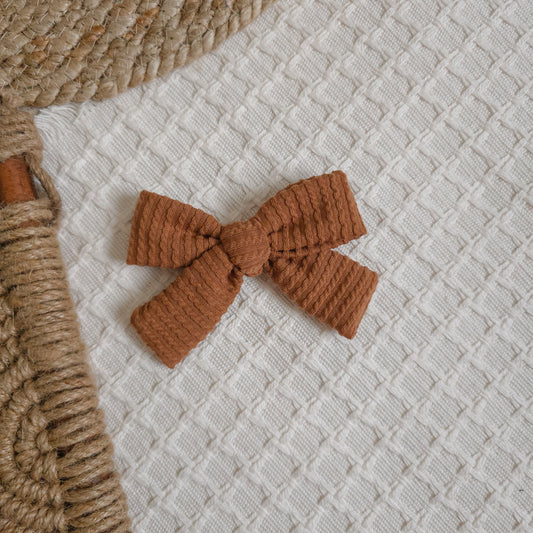 Mocha Pinwheel Bow