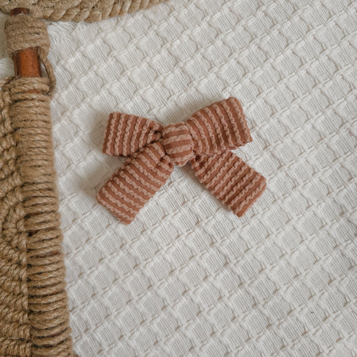 Brown Pinwheel Bow