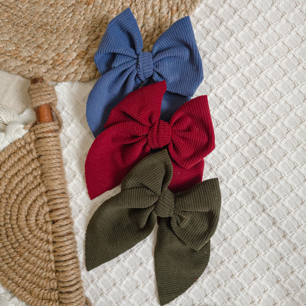 Corduroy Fable Bow Set