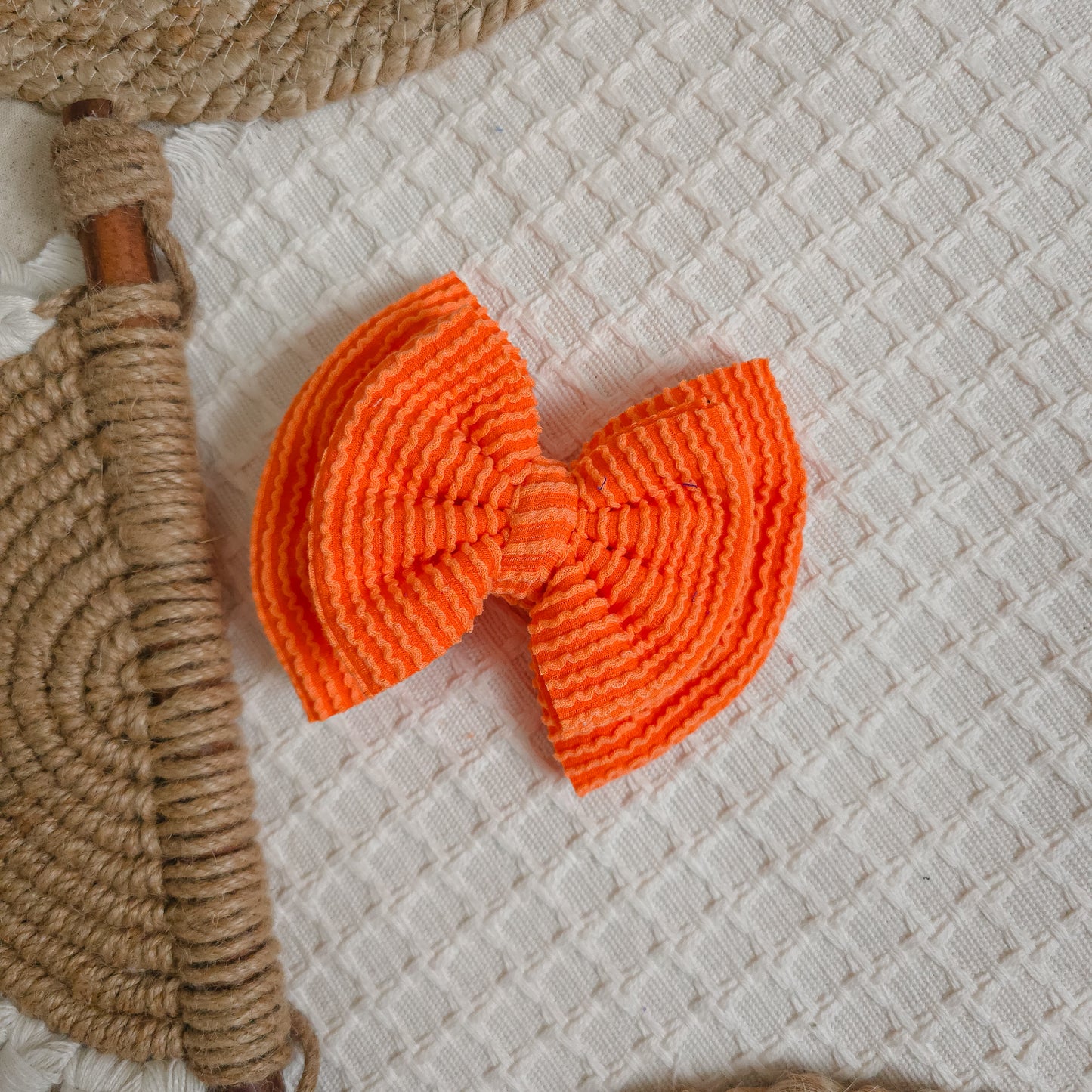 Orange Double Bow
