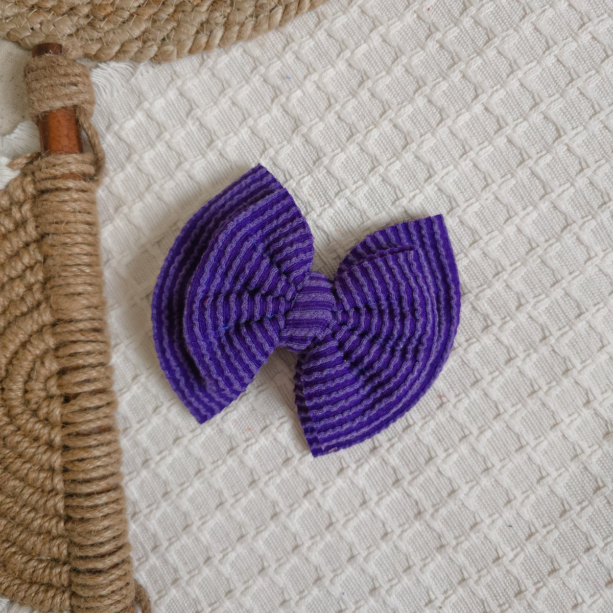 Purple Double Bow