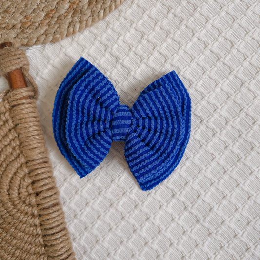 Royal Blue Double Bow