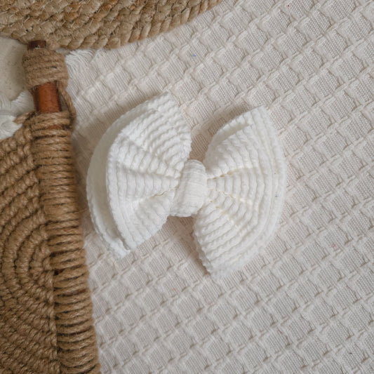 White Double Bow