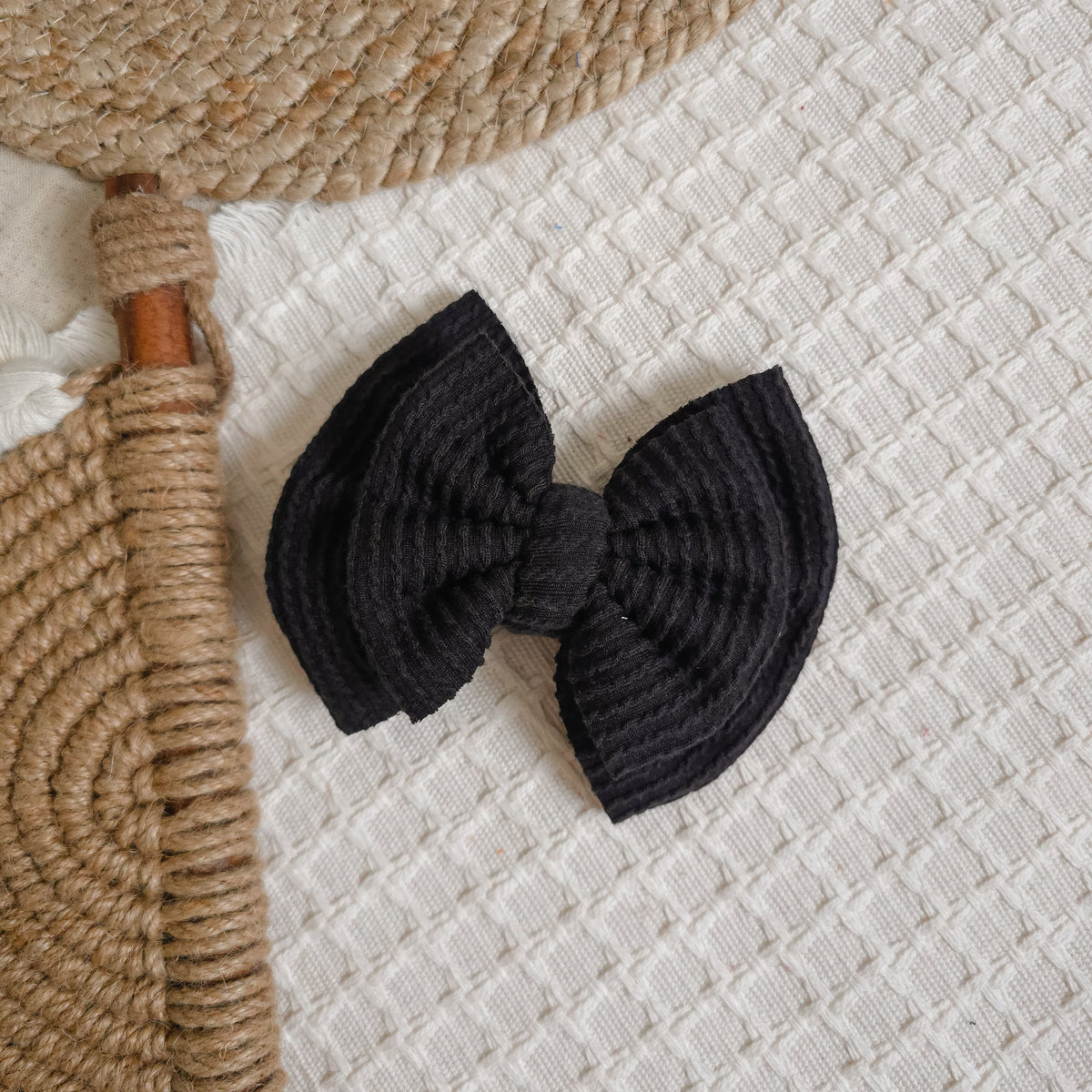 Black Double Bow